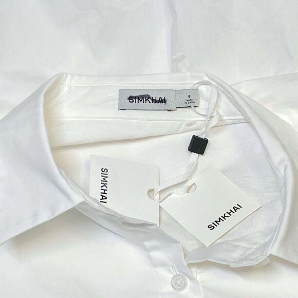 SIMKHAI Cleo Puff-Sleeve Minidress size 6 - Picture 12 of 15